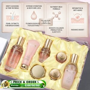 OKADY Flower Secret Pure Pearl Lady Skin Care Set 7 PCs